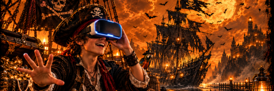 Beeld VR halloween